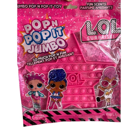 Pop N Pop It Jumbo Pink Star Smile Fidget Relieve Stress Toy NEW - Picture 1 of 4